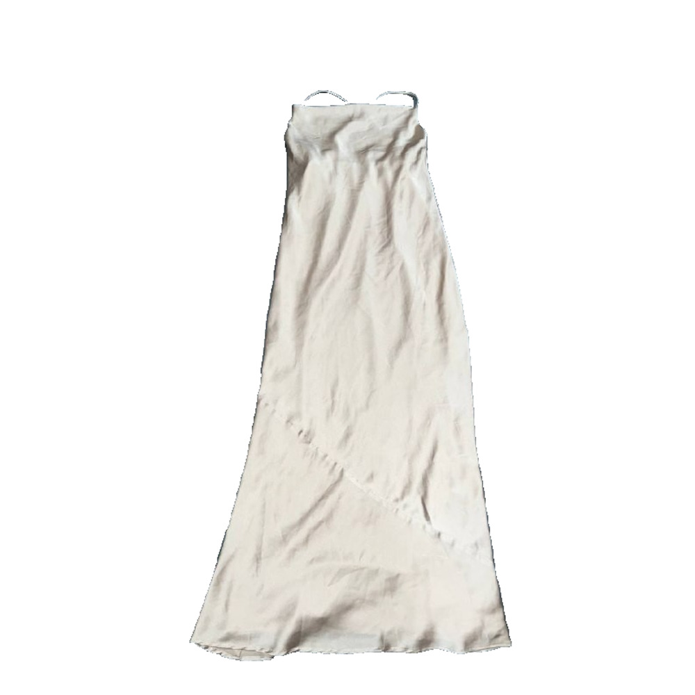 Show me Your Mumu Y2K Tuscany Maxi Slip Dress prom Champagne Satin S A006605 - Picture 2 of 11